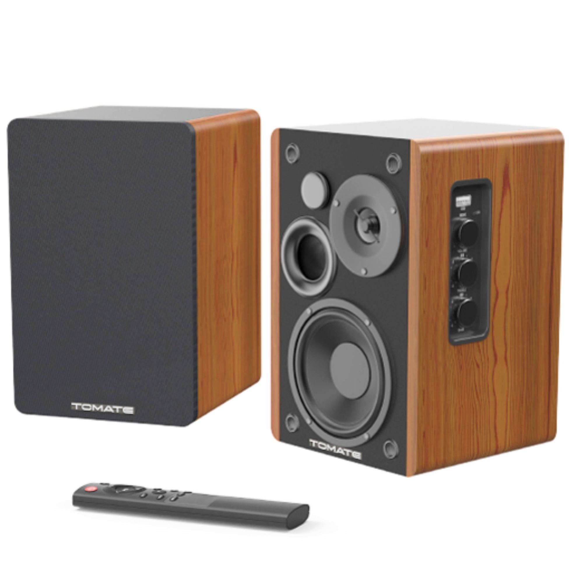 Caixa Som Alto-falante Tomate Com Bluetooth Madeira Mts-2026