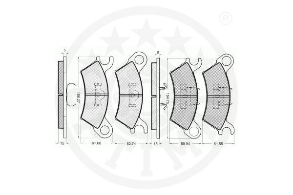 Correia V Gates 9325 Ford Royale/Versailles, VW Santana/Quantum/Gol/Passat/Voyage, Mitsubishi Pajero, Fiat Tipo