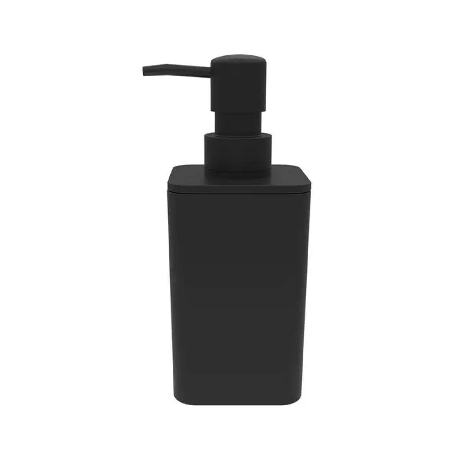 Porta Sabonete Liquido Banheiro Preto/Chumbo Soprano