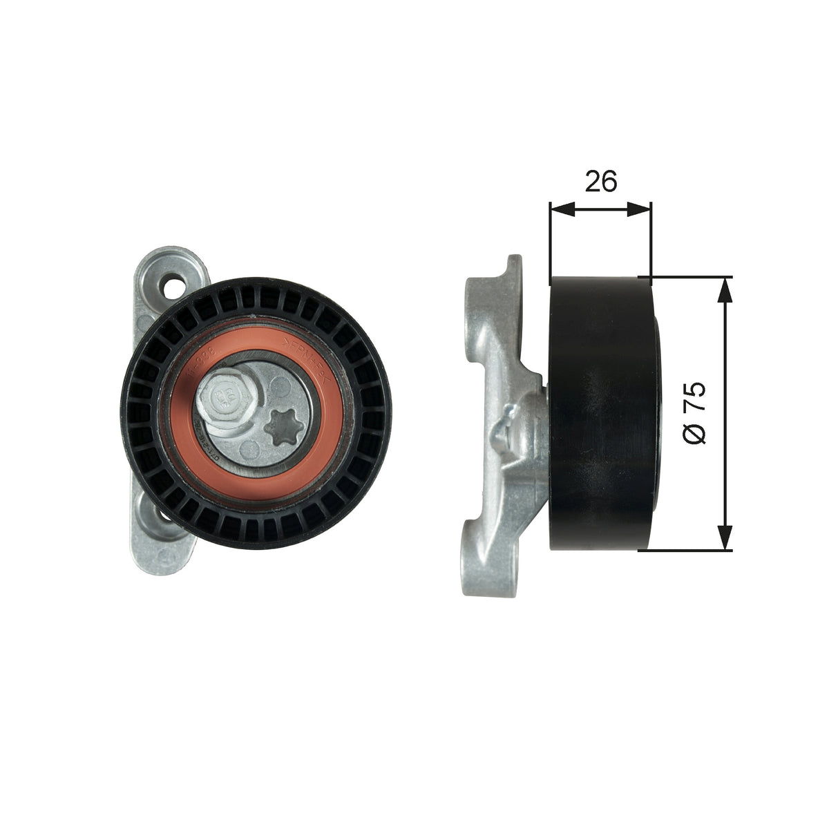 Tensionador Micro-v Gates T39345 VW Saveiro/UP!/Spacecross/Cross UP!/Gol/Fox/Voyage/Golf/Spacefox/Crossfox