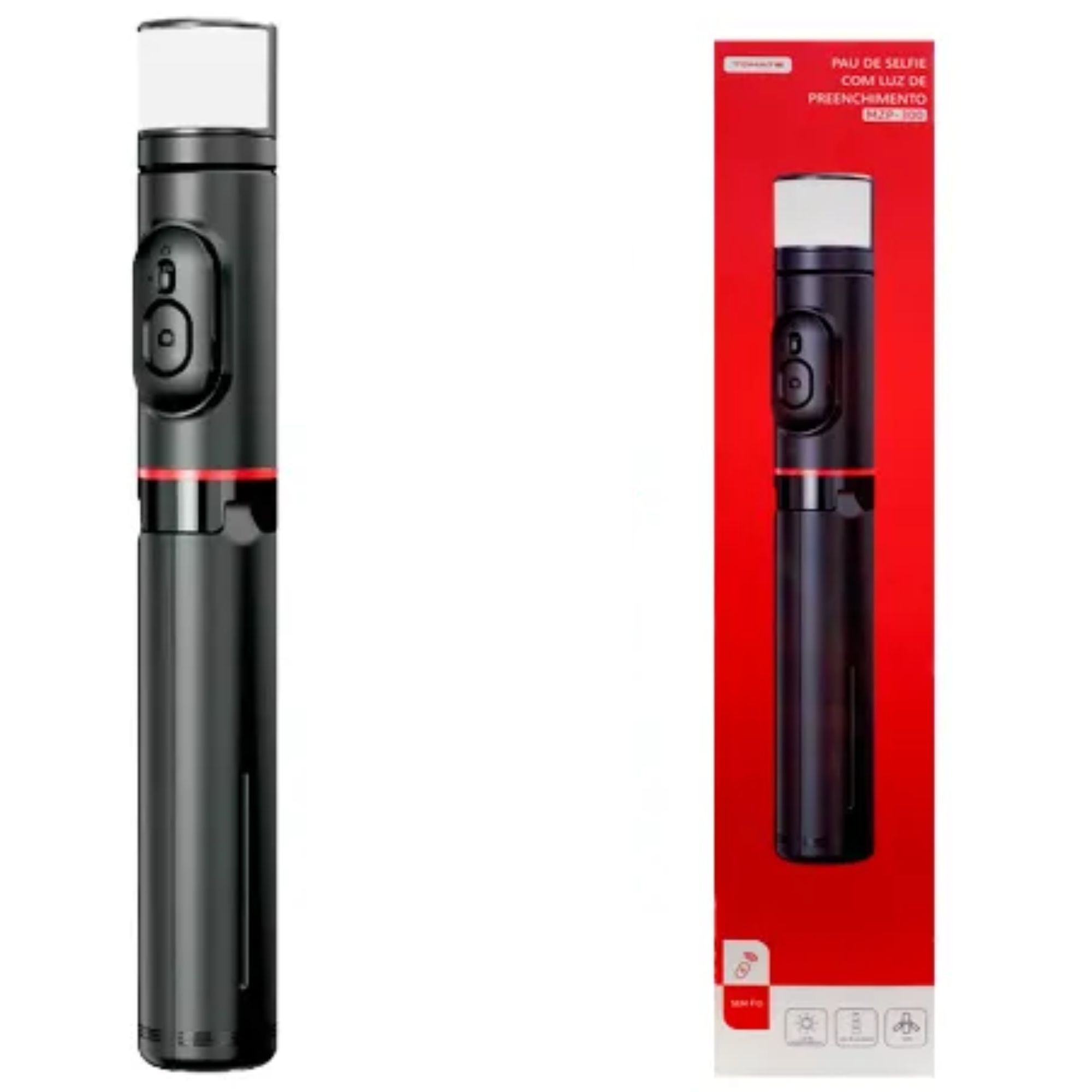 Bastão de Selfie com Luz de Preenchimento MZP‑300