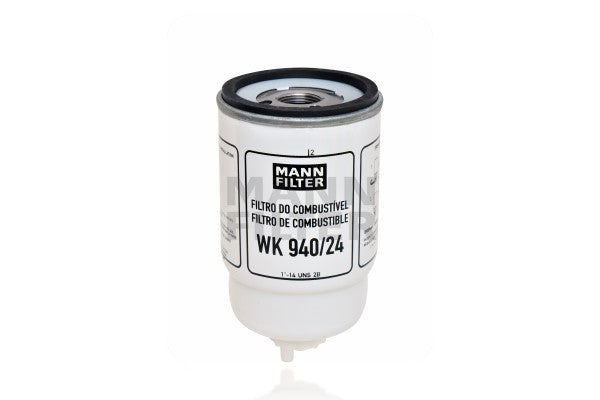 Filtro de Combustível Mann-filter WK940/24 Massey Ferguson MF 5650 Advanced/MF 34 G/MF 86/MF 250/MF 38 G/MF 660 4X4/MF 250 XF/MF 270 4X2/MF 297 4X4
