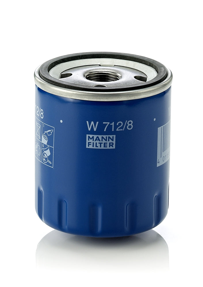Filtro Blindado Óleo Lubrificante Mann-filter W712/8 Peugeot 407 SW (6E_, 6D_)/106 II (1A_, 1C_)/406 (8B)/306 (7B, N3, N5)/306 Break (7E, N3, N5)