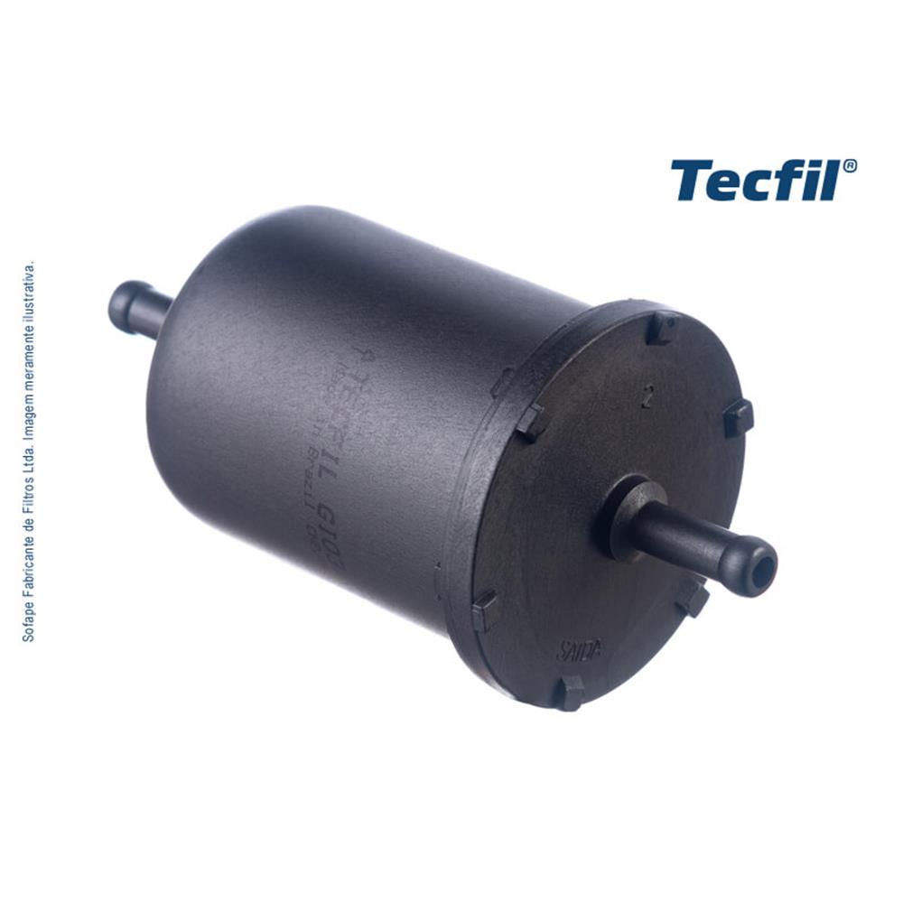 Filtro de Combustível Tecfil GI03/7 Fiat Uno/Tipo, GM Kadett/Astra/Blazer/Vectra/S10/Suprema/Calibra/Omega, Seat Ibiza/Cordoba/Inca, Citroen BX/AX