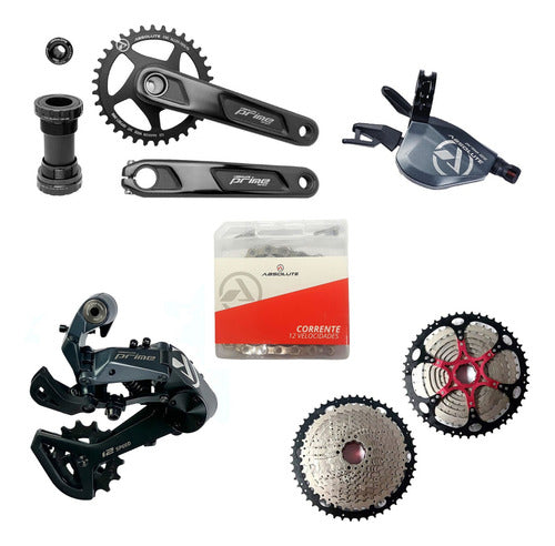 Kit Absolute 12v 11/52 Com Pedivela 175mm 34 Dentes