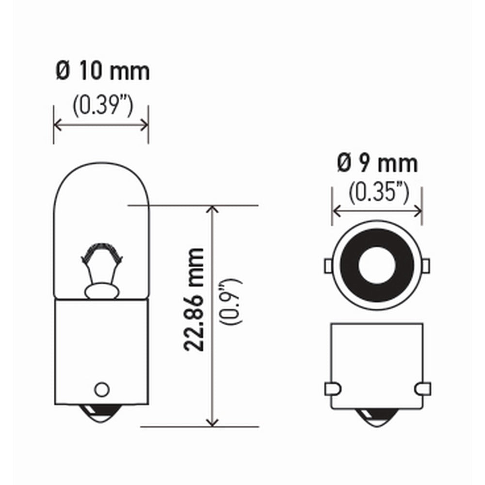 Lâmpada T2.75 12v 2w Ba9s 53 T2w Hella 3796 Caixa com 10 Universal Motos/Máquinas Agrícolas/Automovéis e Utilitários Leves