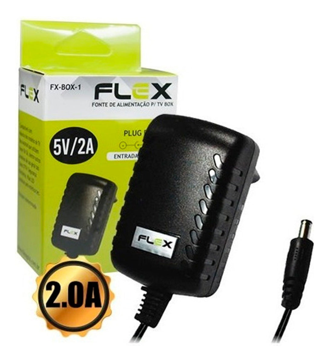 Fonte De Alimentacao 12v 2a Plug P4 Flex Fx-12v/2a