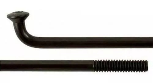 Raio Zincado 2,5x260mm C/ Niple Preto - 72 Peças