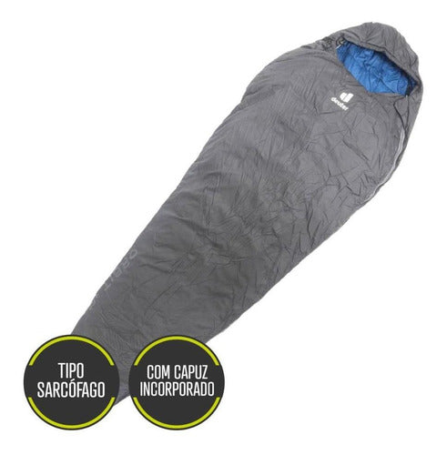 Saco De Dormir Deuter Orbit +5 New 9c A -9c Camping 2,05m