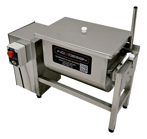 Misturadora De Carne Elétrica Inox Design 20l/ 15kg - 1eixo