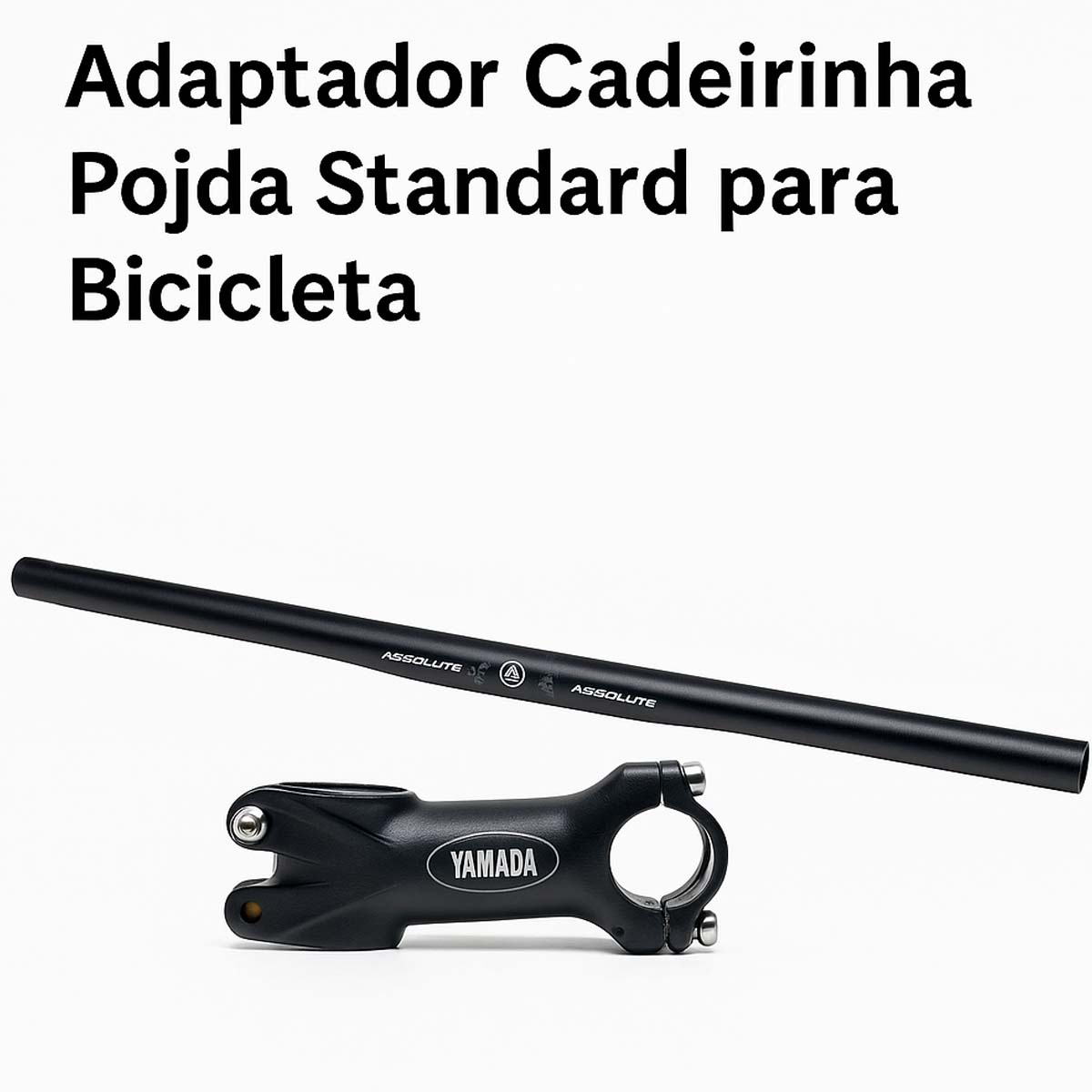 Conjunto Mesa Suporte Yamada+Guidão Absolute Reto MTB 25,4mm