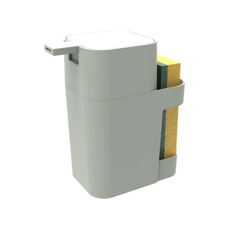 Dispenser De Detergente Bucha De Pia Branco 600Ml Soprano
