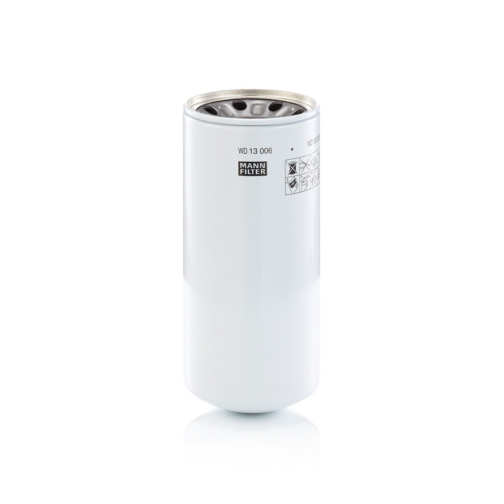 Elemento Filtrante Óleo Hidráulico Mann-filter WD13006X Case Mxm 135 4X4/Mxm 150 4X4