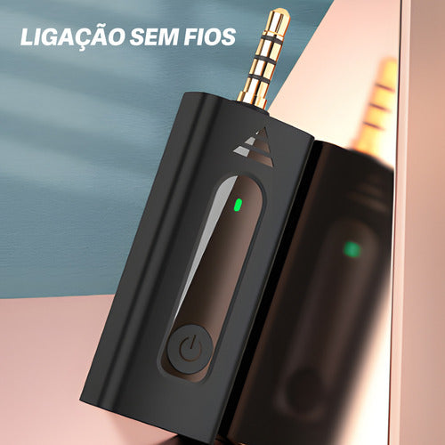 Microfone Lapela Sem Fio Profissional Mini Portátil Youtuber