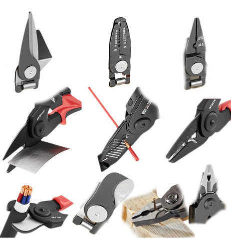 Alicate Multifuncional 5 Em 1 Troca Rápida Uso Universal