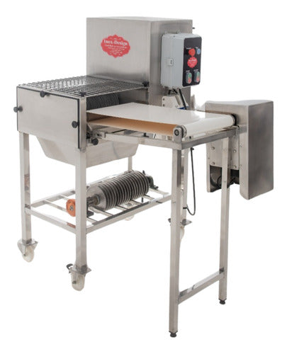 Cortador De Toucinho Com 01 Esteira (elétrico) - Inox Desing