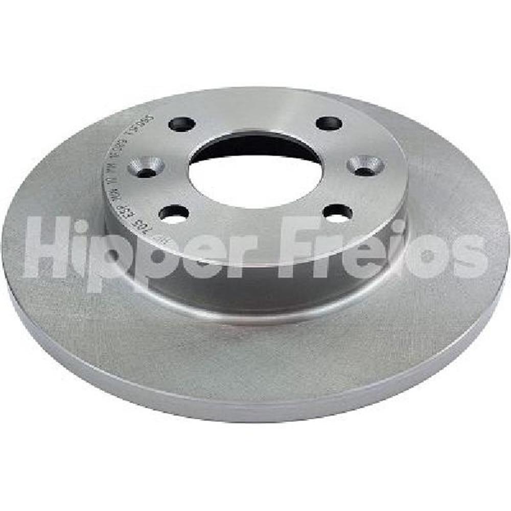Disco de Freio Sólido Sem Cubo Dianteiro Hipper Freios HF 705 Caixa com 2 Renault Sandero/Clio/Twingo/Megane/Logan