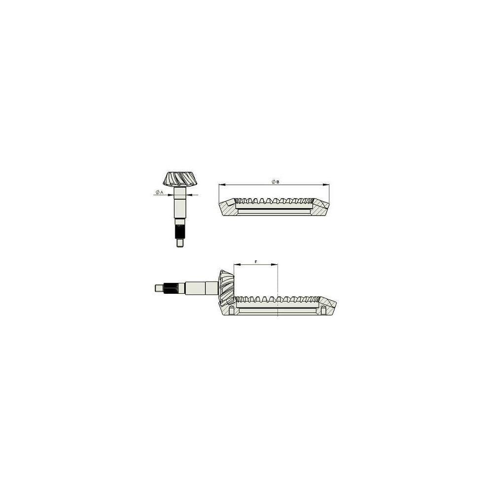 Coroa e Pinhao Max Gear MX8035 GM S10/Blazer