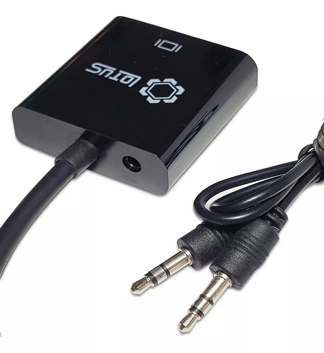Adaptador HDMI para VGA 1080P com Saída de Áudio P2 3,5mm Lotus LT-HD2001