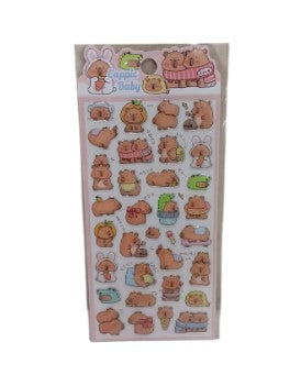 Adesivo Decorativo Cristal Capivara Uniso KMD-026