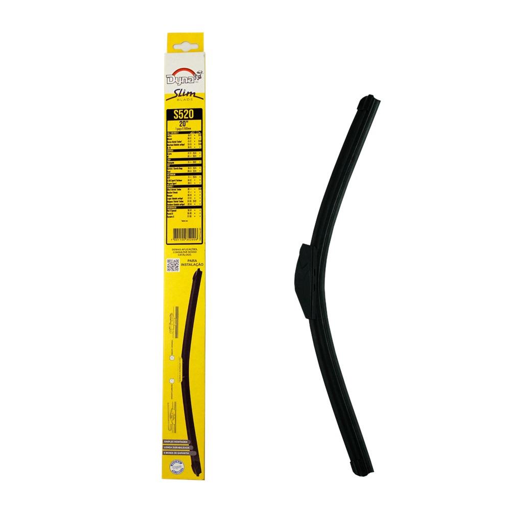 Palheta Nova Slim+ Dyna S520 Renault Oroch/Duster/Kangoo/Clio/Sandero/Logan/Megane, Mitsubishi Eclipse Cross/Asx/Pajero/Outlander/L200, Ford Edge