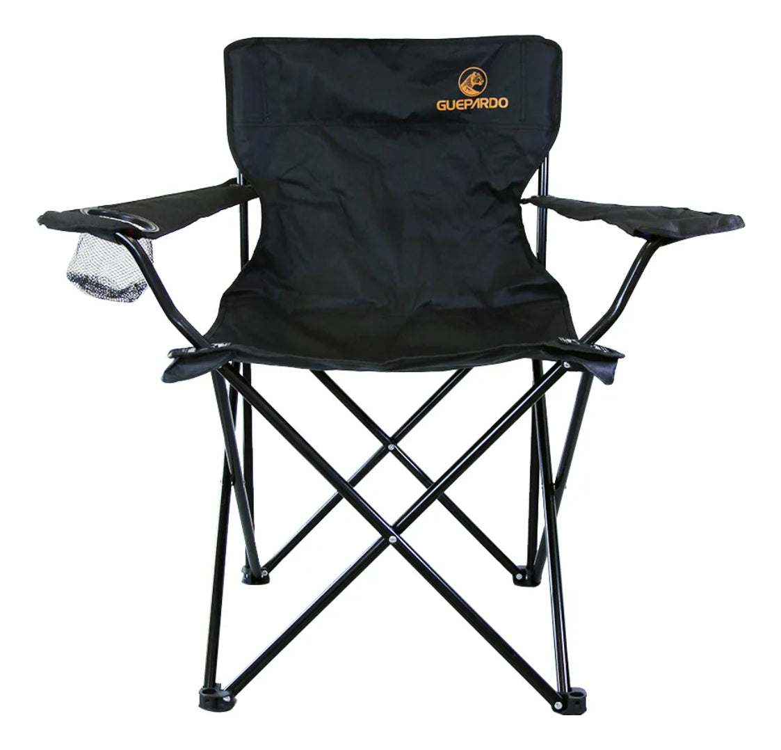 Cadeira Guepardo Dobrável Suporte Copo Camping E Pesca 90kg
