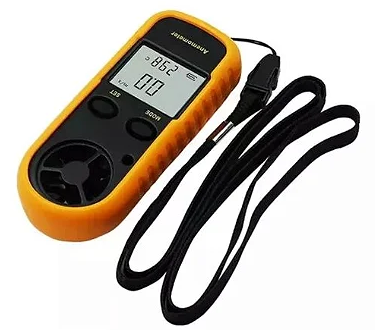 Anemômetro Digital Portátil Medidor de Velocidade do Vento com Case B-MAX GM816