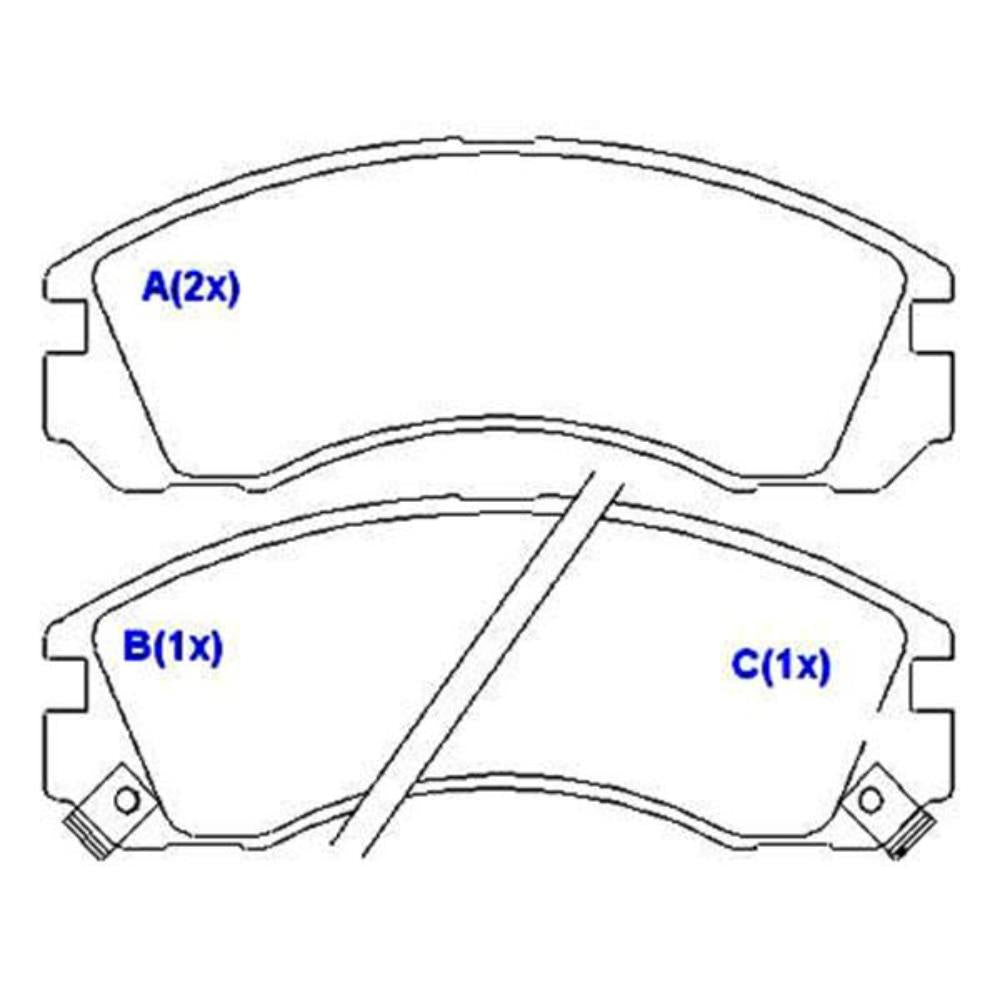 Pastilha de Freio Syl 1311 Mitsubishi L200/Outlander/Pajero/Galant/Eclipse