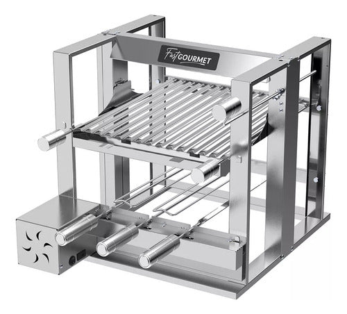 Churrasqueira Elevatória Fast Gourmet C/1 Grelha E 3 Espetos