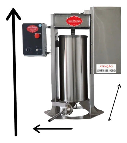Ensacadeira Embutidora Canhão Elétrico 15kg Inox 304 Linguiç