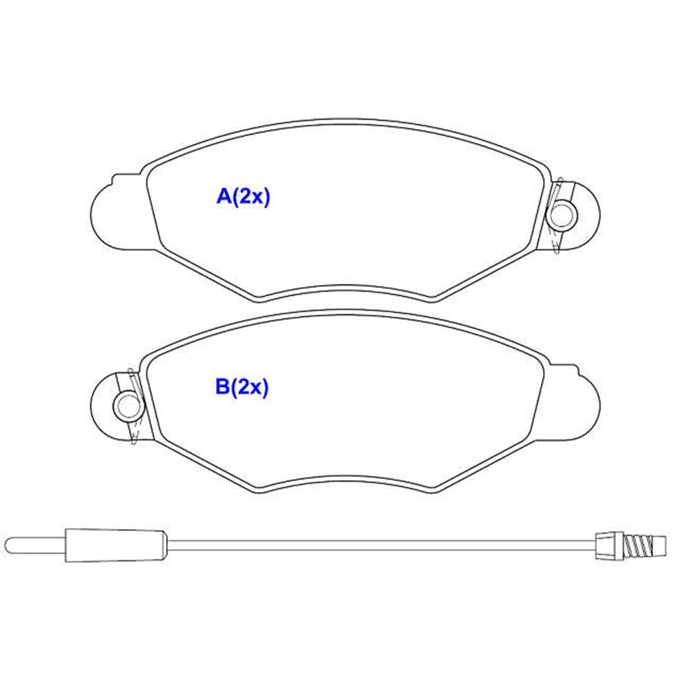 Pastilha de Freio Syl 1146 Peugeot 206, Renault Kangoo, Citroen Xsara