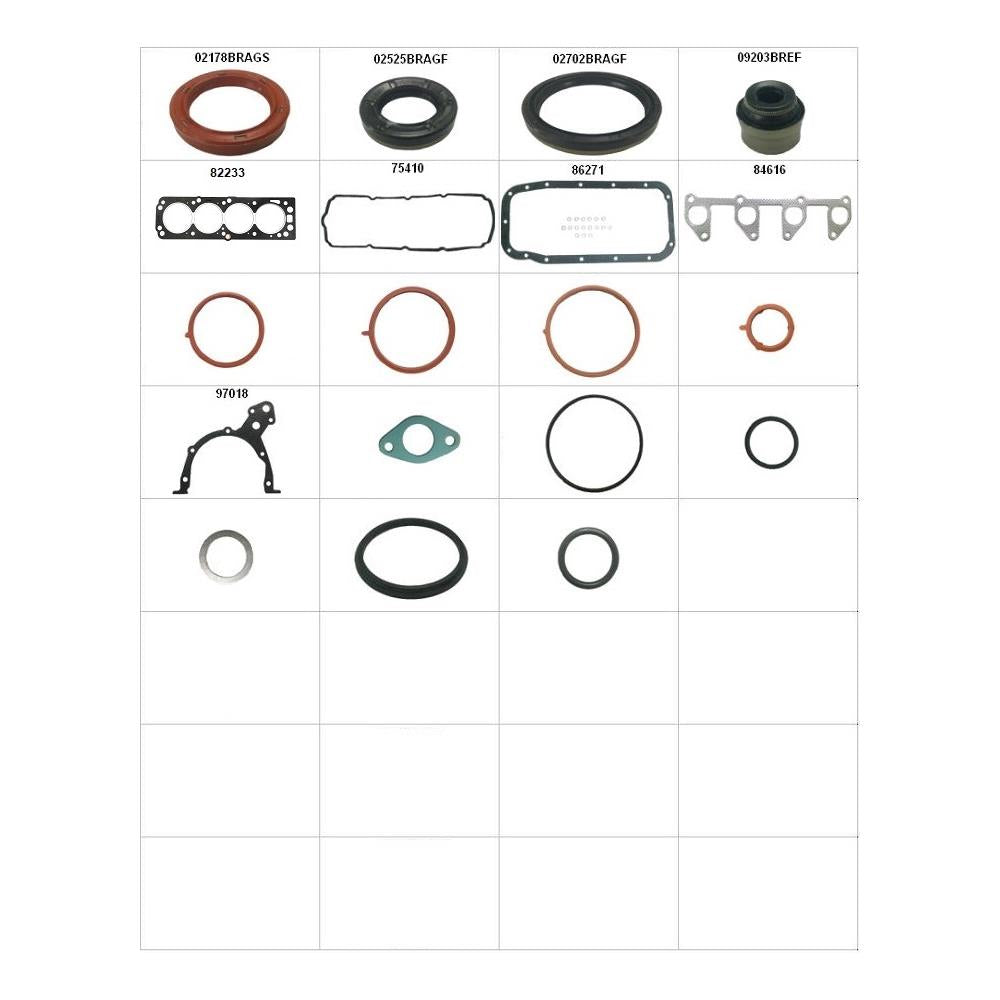 Jogo Junta Completo Motor com Ret Sabó 80418FLEXR GM Onix/Prisma