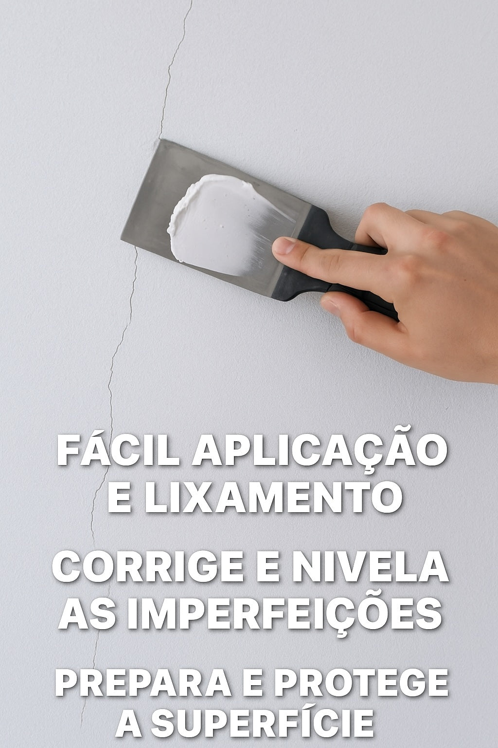 Massa Corrida Pva Parede Acabamentos Interior Branco 1kg