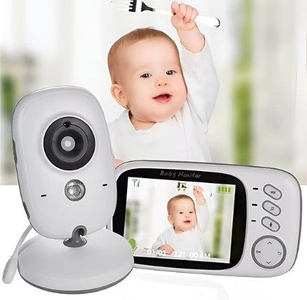 Babá Eletrônica com Câmera, Monitor e Visão Noturna sem Fio A'Gold CAM-01