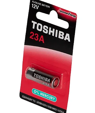 Bateria Alcalina 23A 12V com 1 Unidade Toshiba 23A BP-1C