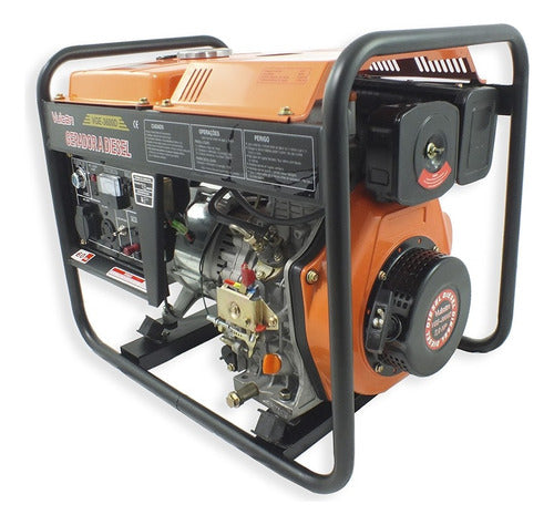 Gerador Portátil Vulcan A Diesel 3600w Bifásico 127v/220v
