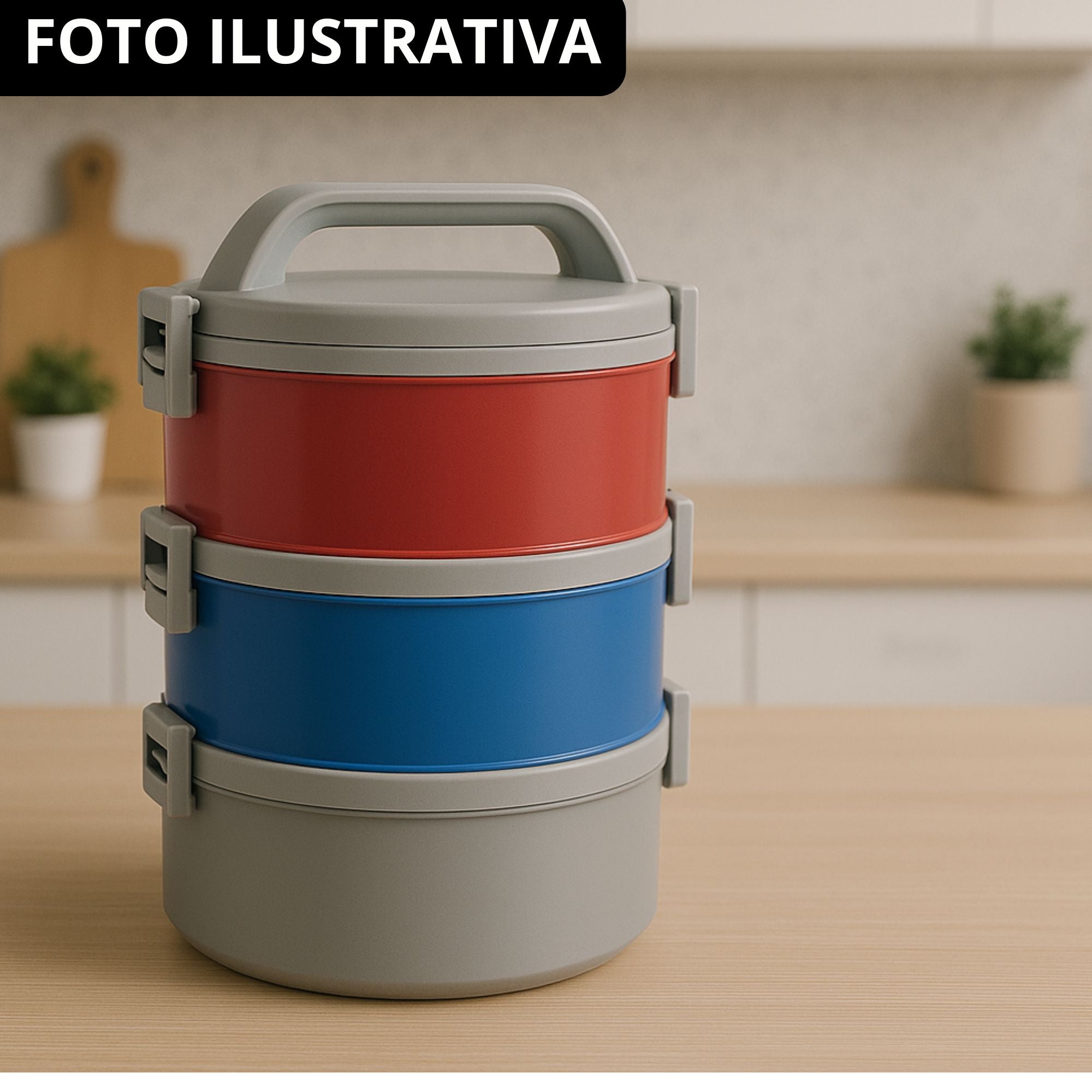 Marmita Térmica Tekcor 1,5lts Divisão Tripla