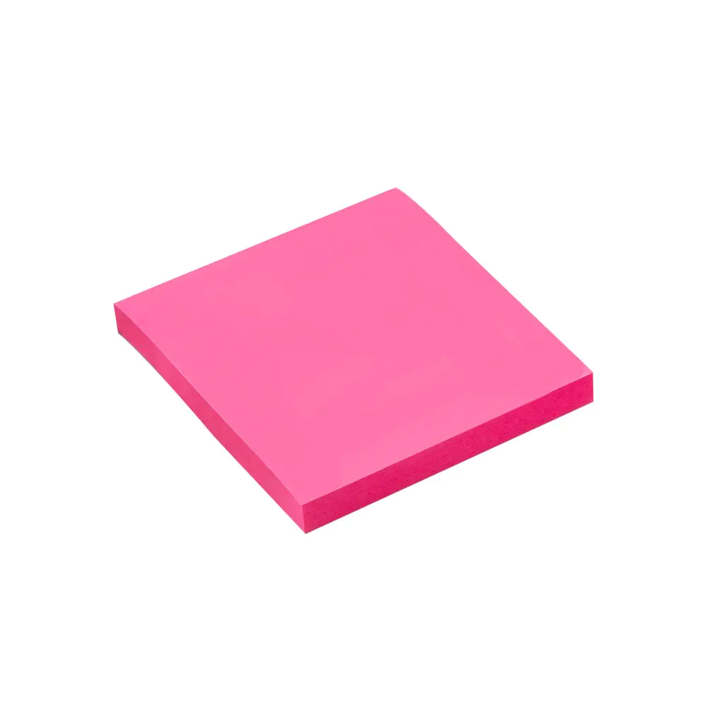 Bloco Adesivo Rosa Neon com 100 Folhas 76mm x 76mm Maxprint 743363