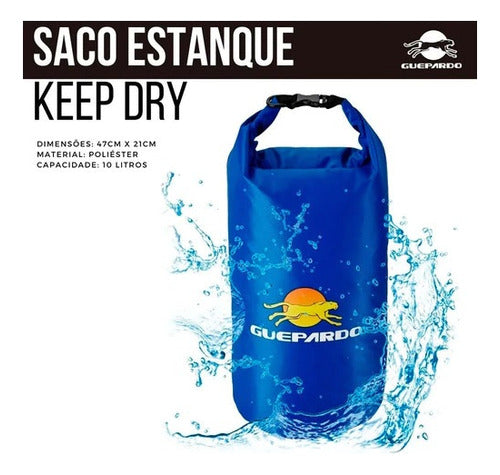 Saco Estanque Keep Dry 40 Litros 100% Impermeável Guepardo