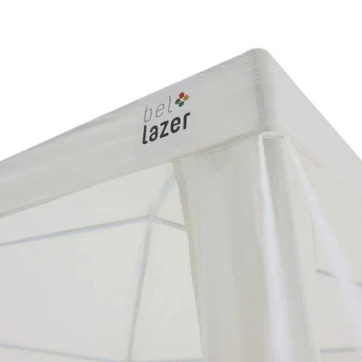 Tenda Barraca De Praia 3x3 Gazebo Camping + Bolsa Transporte - Branco