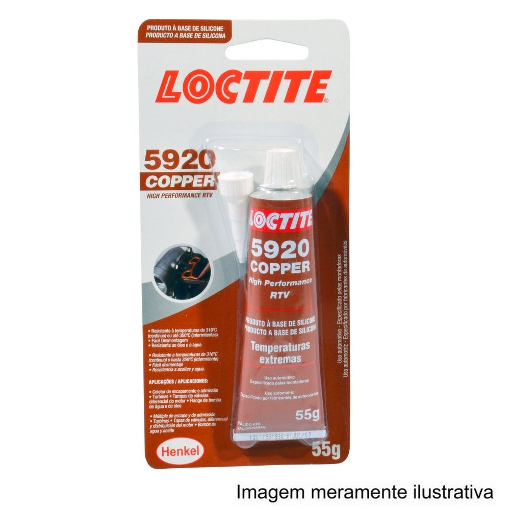 Loctite 5920 Copper 55g Loctite 284472 Universal Motos/Máquinas Agrícolas/Ônibus/Automovéis e Utilitários Leves/Caminhões