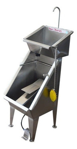 Lavador De Botas E Mãos Acoplado Manual