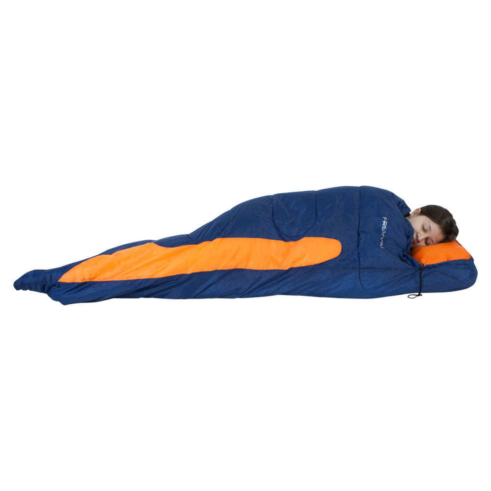 Saco de dormir Freedom NTK Azul e Laranja