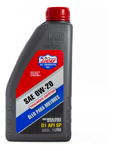 Óleo De Motor Lubrificante 100% Sintético Sae 0w20 D1 Api Sp