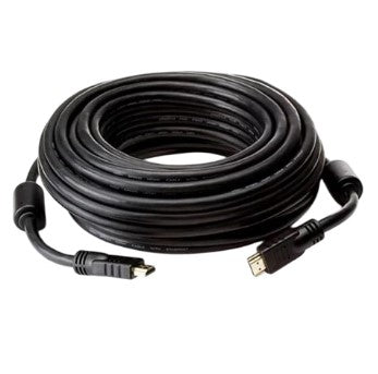 Cabo HDMI 25 Metros Preto Ponta Dourada Full HD HDTV Black 25M
