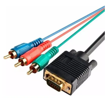 Cabo VGA para 3 RCA 5 Metros X-Cell XC-VGAX3RCA/5M
