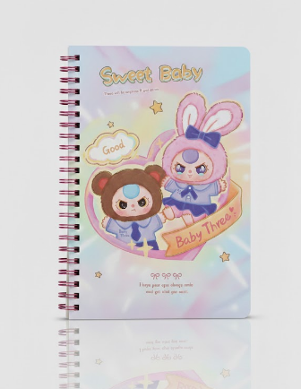 Caderno Pautado Baby Three Uniso ICA-2464