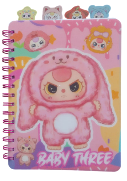 Caderno Espiral com Divisórias Baby A5 Uniso CPD-A5-049