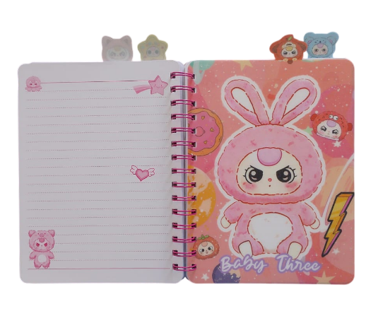 Caderno Espiral com Divisórias Baby A5 Uniso CPD-A5-049
