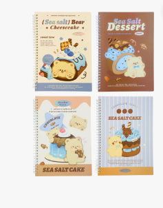 Caderno Espiral Pautado Sea Salt Bear Formato B5 Uniso CPD-B5-036